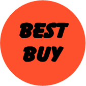 "BEST BUY" Price Sticker / Labels with 500 large 1-1/8" Round (Red) labels per roll from $5.59* EA in 5 Pack.