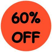 "60% OFF" Price-Store Sticker / Labels with 500 large 1-1/8" Round (Red) labels per roll from $5.59 EA in 5 Pack.